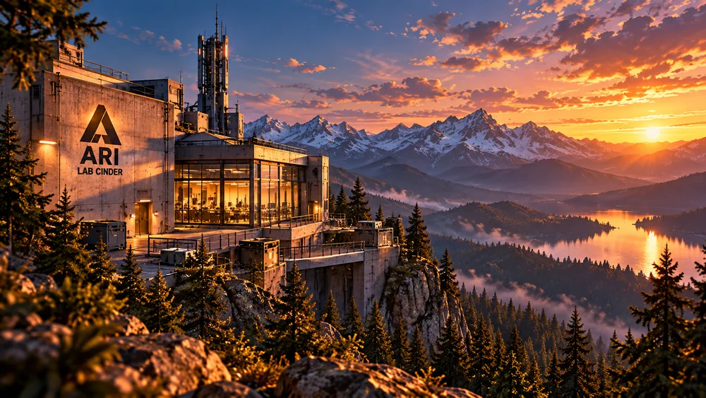 Lab Cinder at Sunset, desktop wallpaper